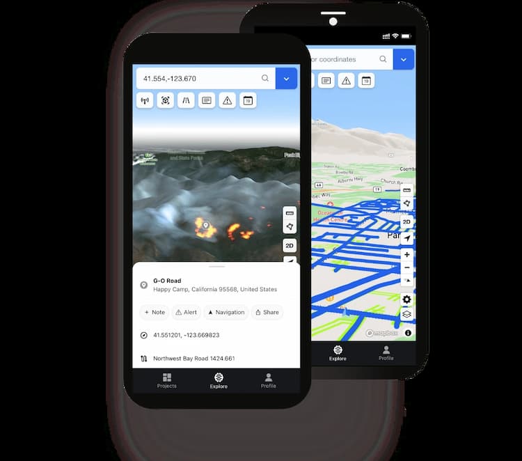 FusionMap mobile app